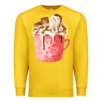Lemon hotcocoa with snowman  fa element Premium Sweatshirt - FaDigitalArtStudio