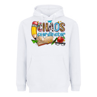 White chaos coordinator Heavyweight Hoodie - Zillion Design Studio