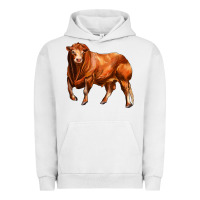 Pigment Lunar Rock red angus bull Urban Hoodie - LillyAllenDesigns