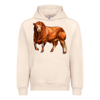 Sandshell red angus bull Urban Hoodie - LillyAllenDesigns