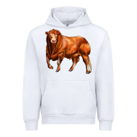 White red angus bull Urban Hoodie - LillyAllenDesigns