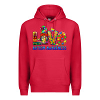 Cardinal autism awareness love Premium Hoodie - BarkalooDesign