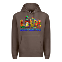 Coffee autism awareness love Premium Hoodie - BarkalooDesign
