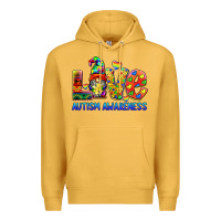 Mustard autism awareness love Premium Hoodie - BarkalooDesign