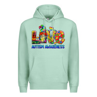 Seafoam autism awareness love Premium Hoodie - BarkalooDesign