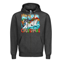 Charcoal Heather merry cruisemas Zipper Hoodie - Zillion Design Studio