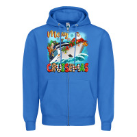 True Royal merry cruisemas Zipper Hoodie - Zillion Design Studio