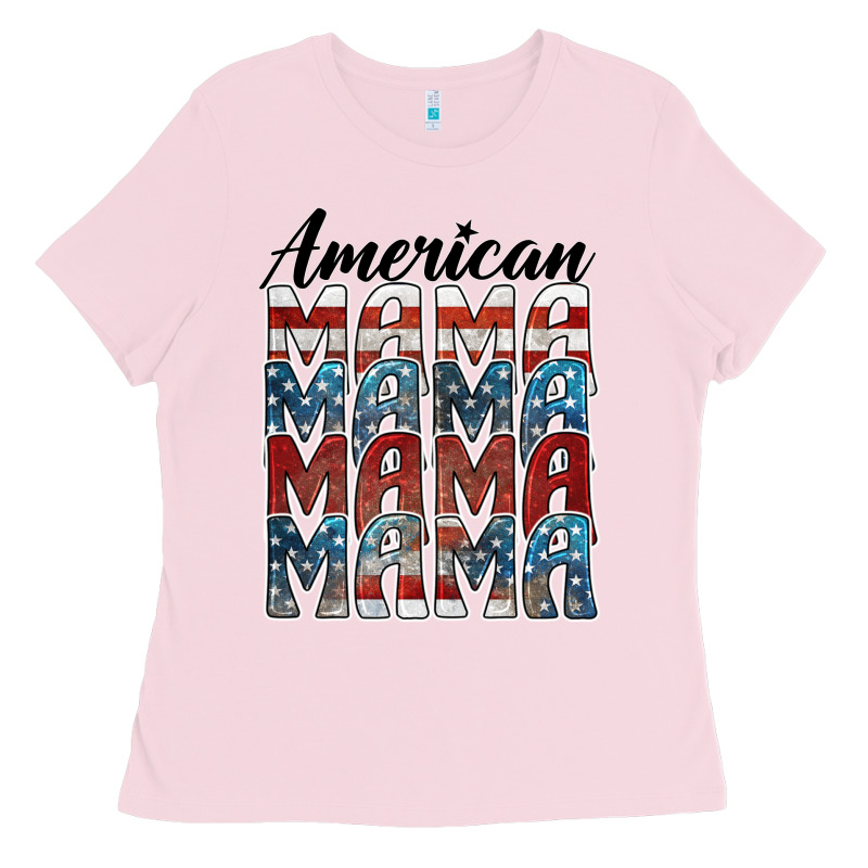 American Mama Ladies Tee by BarkalooDesign | Teevron