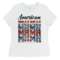 White american mama Ladies Tee - BarkalooDesign