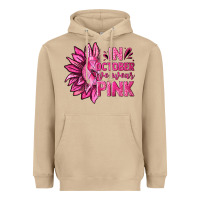 Mushroom In October We Wear Pink Sunflower Heavyweight Hoodie - texasbilliewilder