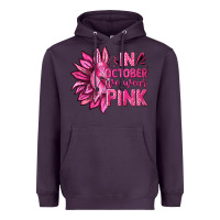 Plum In October We Wear Pink Sunflower Heavyweight Hoodie - texasbilliewilder
