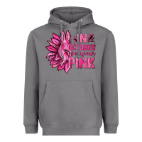 Storm In October We Wear Pink Sunflower Heavyweight Hoodie - texasbilliewilder