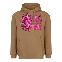 Toasted Coconut In October We Wear Pink Sunflower Heavyweight Hoodie - texasbilliewilder