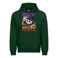 Forest Green Read in peace Halloween Urban Hoodie - NancyCooperArtShop