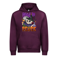 Mauve Wine Read in peace Halloween Urban Hoodie - NancyCooperArtShop