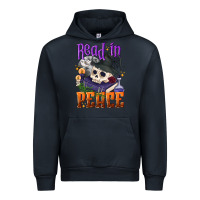 Navy Read in peace Halloween Urban Hoodie - NancyCooperArtShop