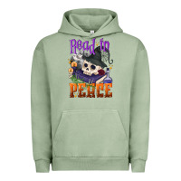 Pigment Oil Green Read in peace Halloween Urban Hoodie - NancyCooperArtShop