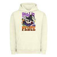 Pigment Pistachio Read in peace Halloween Urban Hoodie - NancyCooperArtShop