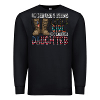 Black I'm Not Just A Daddy's Little Girl Premium Sweatshirt - CowhideDigitalArt