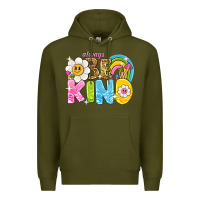 Army Green always be kind Premium Hoodie - NancyCooperArtShop