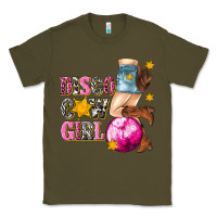 Army Green disco cowgirl Classic Tee - texasbilliewilder