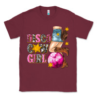 Burgundy disco cowgirl Classic Tee - texasbilliewilder