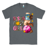 Charcoal Heather disco cowgirl Classic Tee - texasbilliewilder