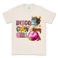 Natural disco cowgirl Classic Tee - texasbilliewilder