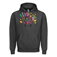 Charcoal Heather hair stylist Zipper Hoodie - texasbilliewilder