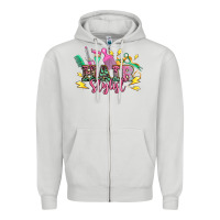 Dove Grey hair stylist Zipper Hoodie - texasbilliewilder