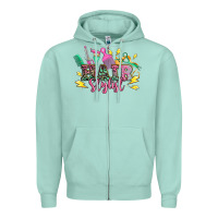 Seafoam hair stylist Zipper Hoodie - texasbilliewilder