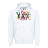 White hair stylist Zipper Hoodie - texasbilliewilder