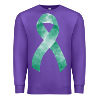 Purple liver cancer ribbon fa element Premium Sweatshirt - FaDigitalArtStudio