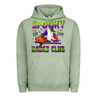 Pigment Oil Green Spooky babes club Urban Hoodie - NancyCooperArtShop