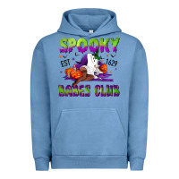 Pigment Pebble Blue Spooky babes club Urban Hoodie - NancyCooperArtShop