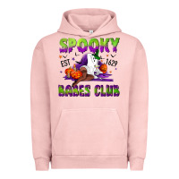 Pigment Salmon Spooky babes club Urban Hoodie - NancyCooperArtShop