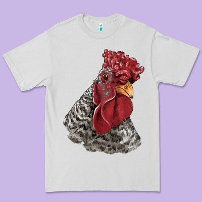 Dominique Rooster Head Premium Tee Designed By Lillyallendesigns