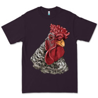 Plum dominique rooster head Premium Tee - LillyAllenDesigns