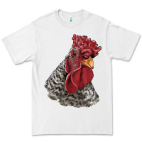 White dominique rooster head Premium Tee - LillyAllenDesigns