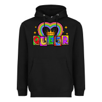 Black queer Heavyweight Hoodie - Zillion Design Studio
