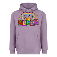 Lavender queer Heavyweight Hoodie - Zillion Design Studio
