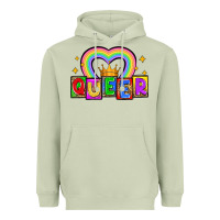 Matcha queer Heavyweight Hoodie - Zillion Design Studio