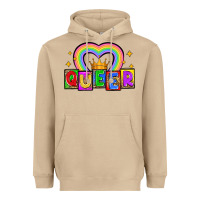 Mushroom queer Heavyweight Hoodie - Zillion Design Studio