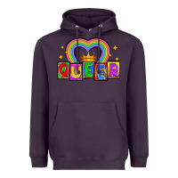 Plum queer Heavyweight Hoodie - Zillion Design Studio
