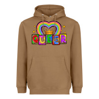 Toasted Coconut queer Heavyweight Hoodie - Zillion Design Studio