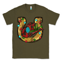 Army Green Christmas Horseshoe Classic Tee - RanaPortraitStore