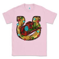 Bubblegum Pink Christmas Horseshoe Classic Tee - RanaPortraitStore