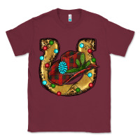 Burgundy Christmas Horseshoe Classic Tee - RanaPortraitStore