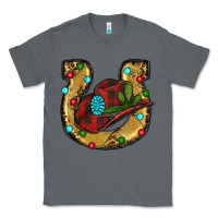 Charcoal Heather Christmas Horseshoe Classic Tee - RanaPortraitStore