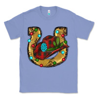 Colony Blue Christmas Horseshoe Classic Tee - RanaPortraitStore